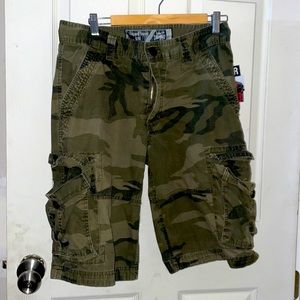 Camo Green Cargo shorts
